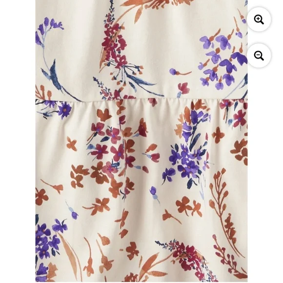The Children’s Place Girls Floral Print Tiered Flutter Dress Size XL (14) NWT - Picture 3 of 5